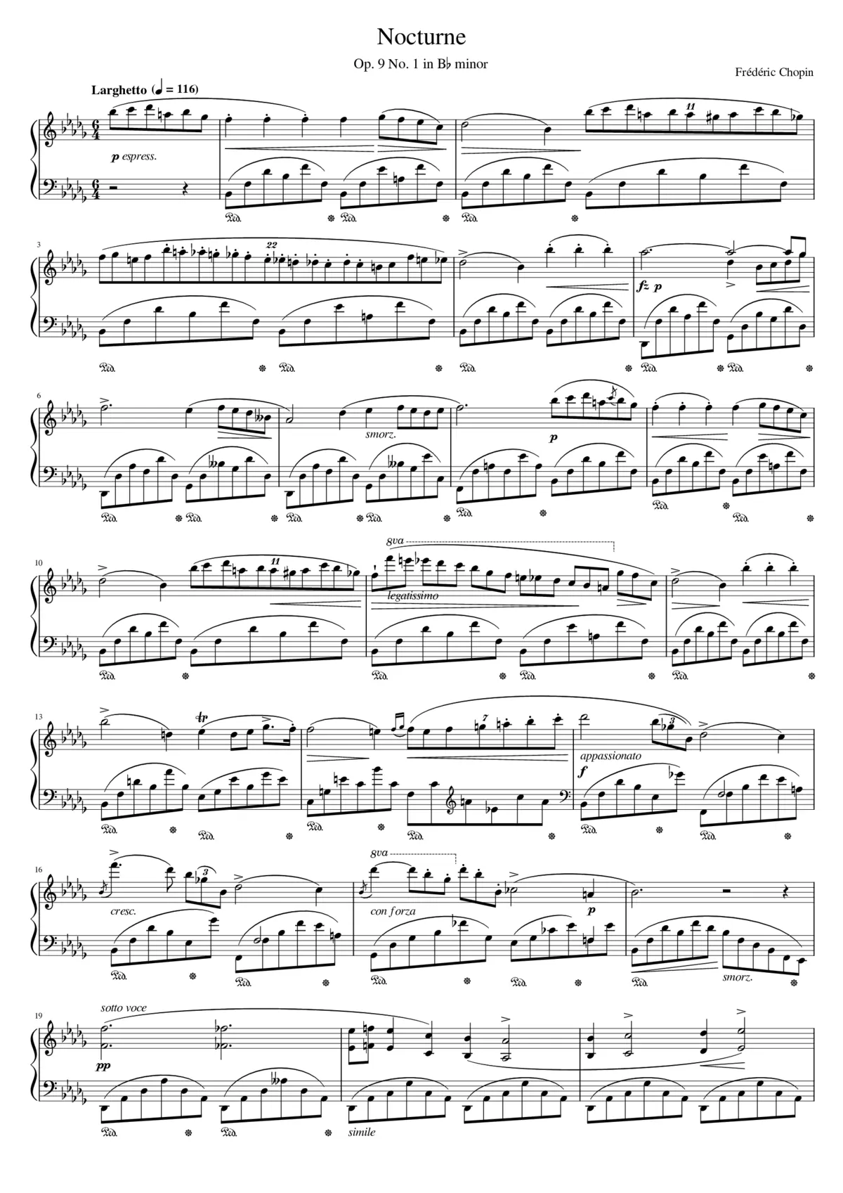 Nocturnes Op.9 - Page 1