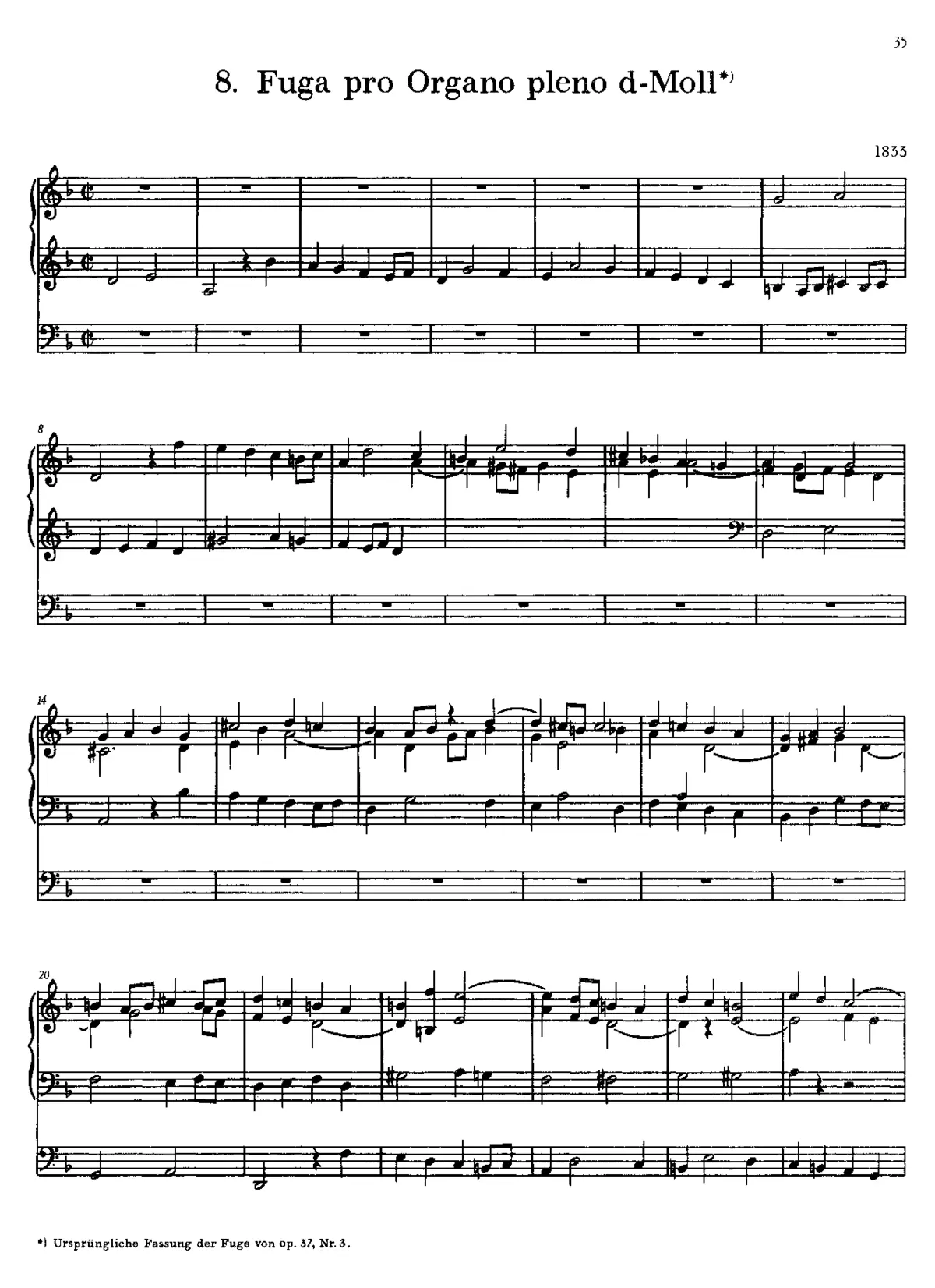 Fugue in D minor - Page 1