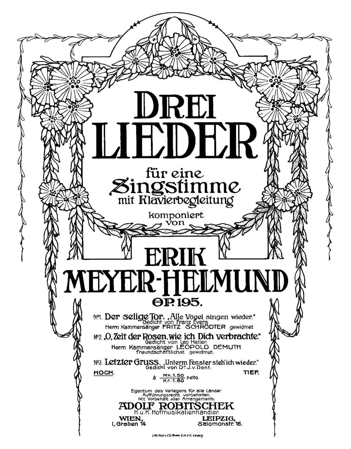 3 Lieder - Page 1