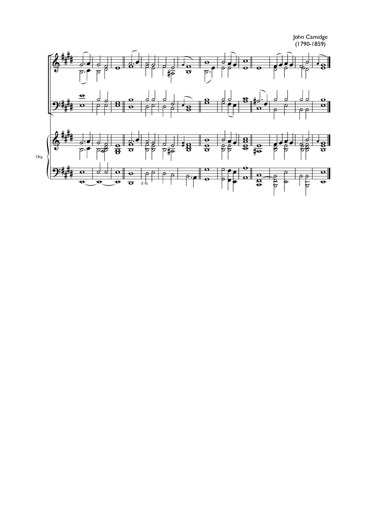 Double chant in E major IV - Page 1