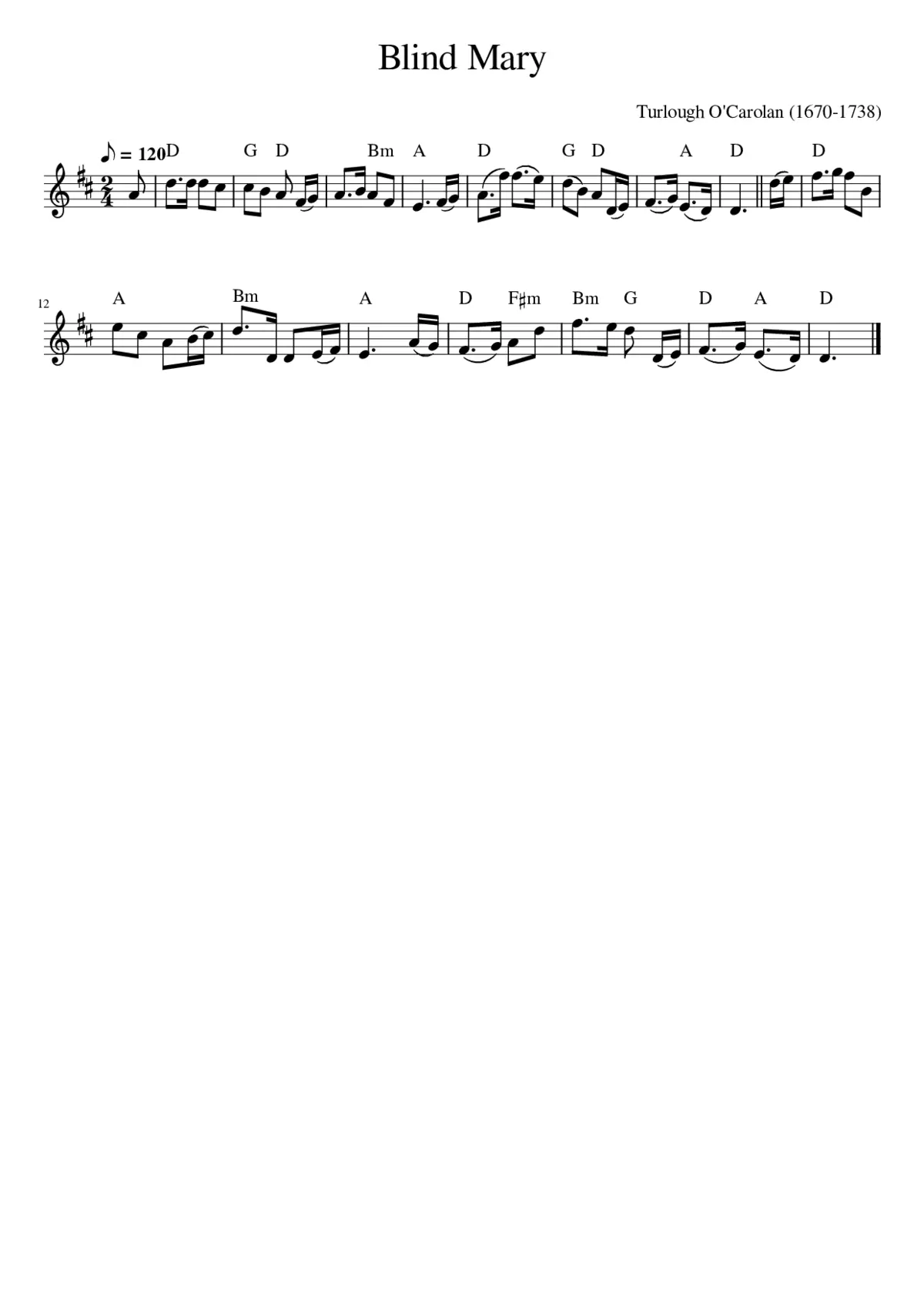 Blind Mary - Page 1