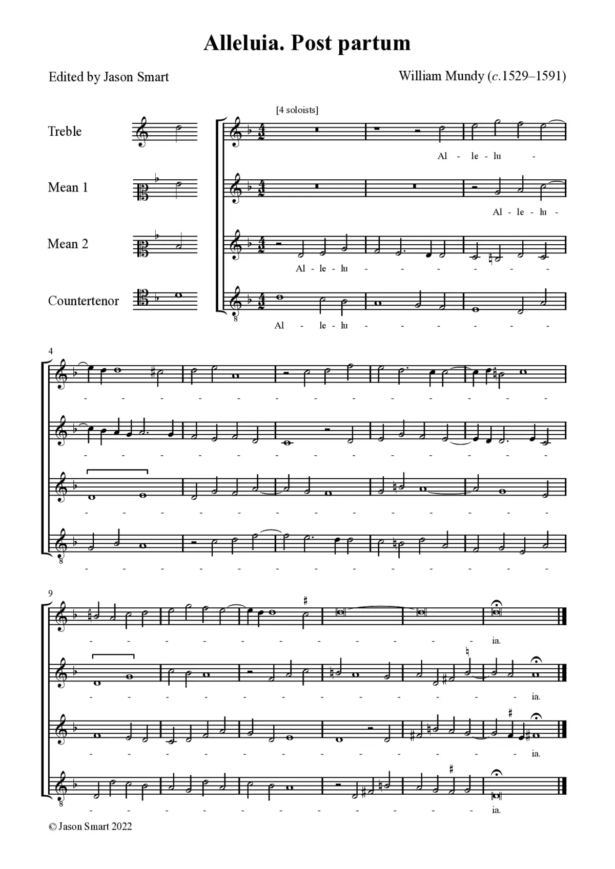 Alleluia. Post partum - Page 1