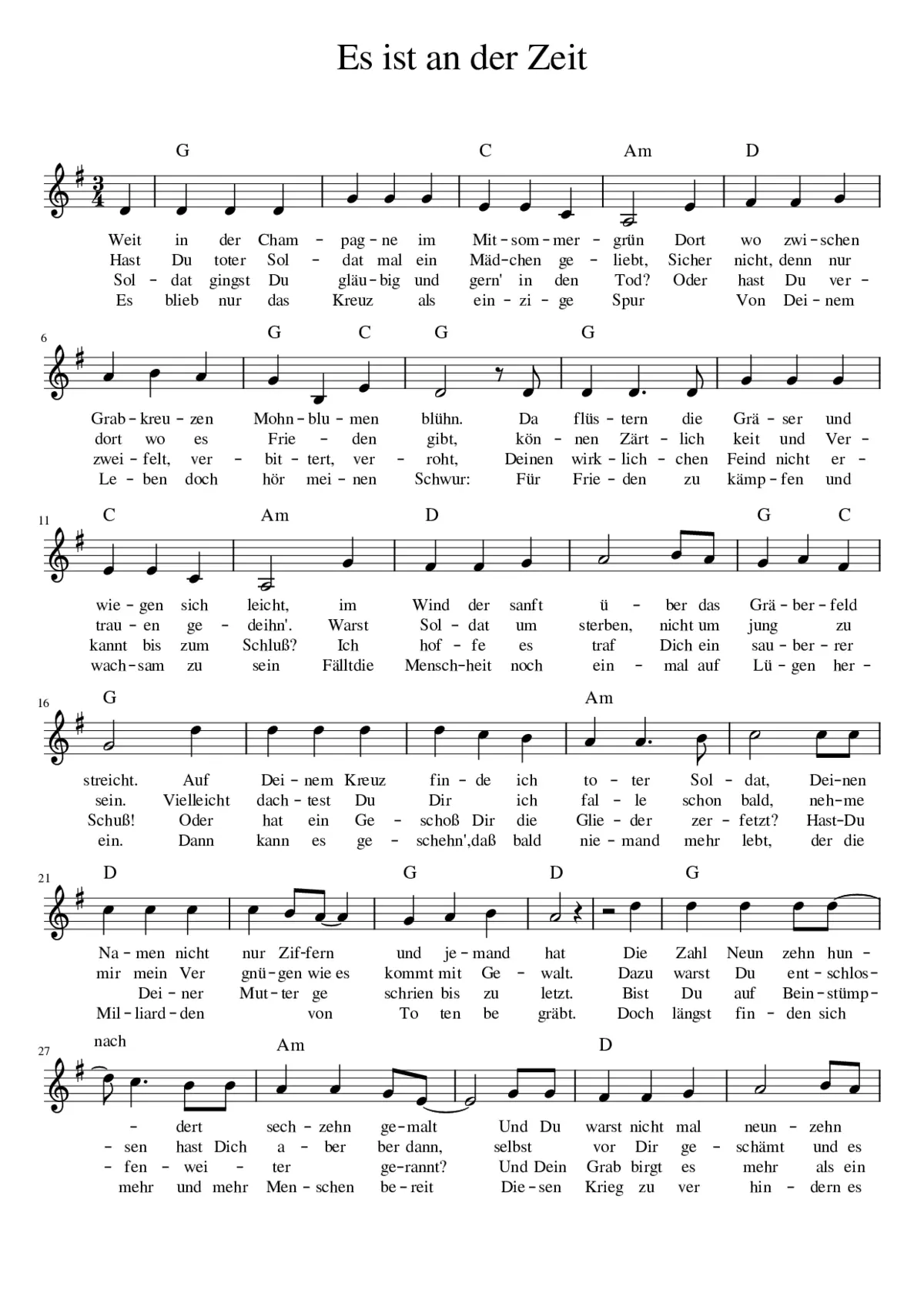 Es ist gewisslich an der Zeit BWV 307 - Page 1