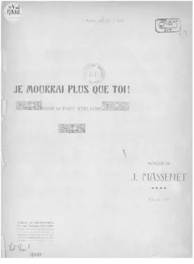 Je mourrai plus que toi !