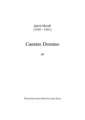 Cantate Domino a 9