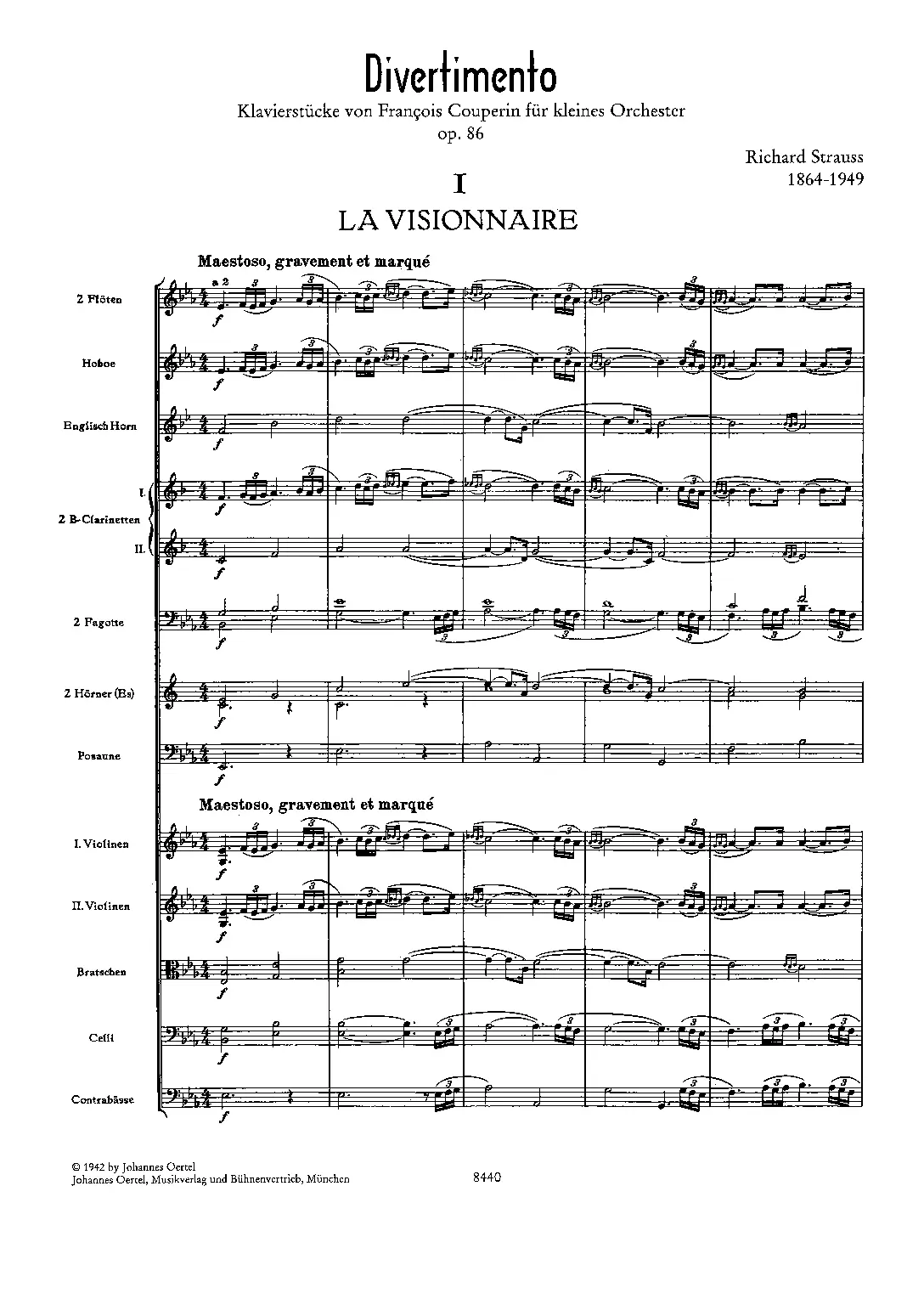 Divertimento aus Klavierstücke von François Couperin - Page 1