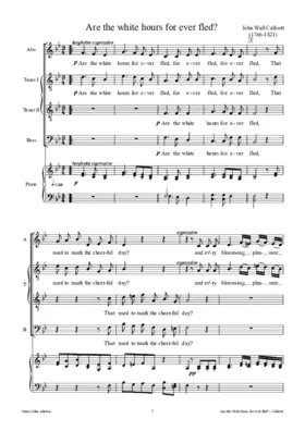 Are the white hours for ever fled