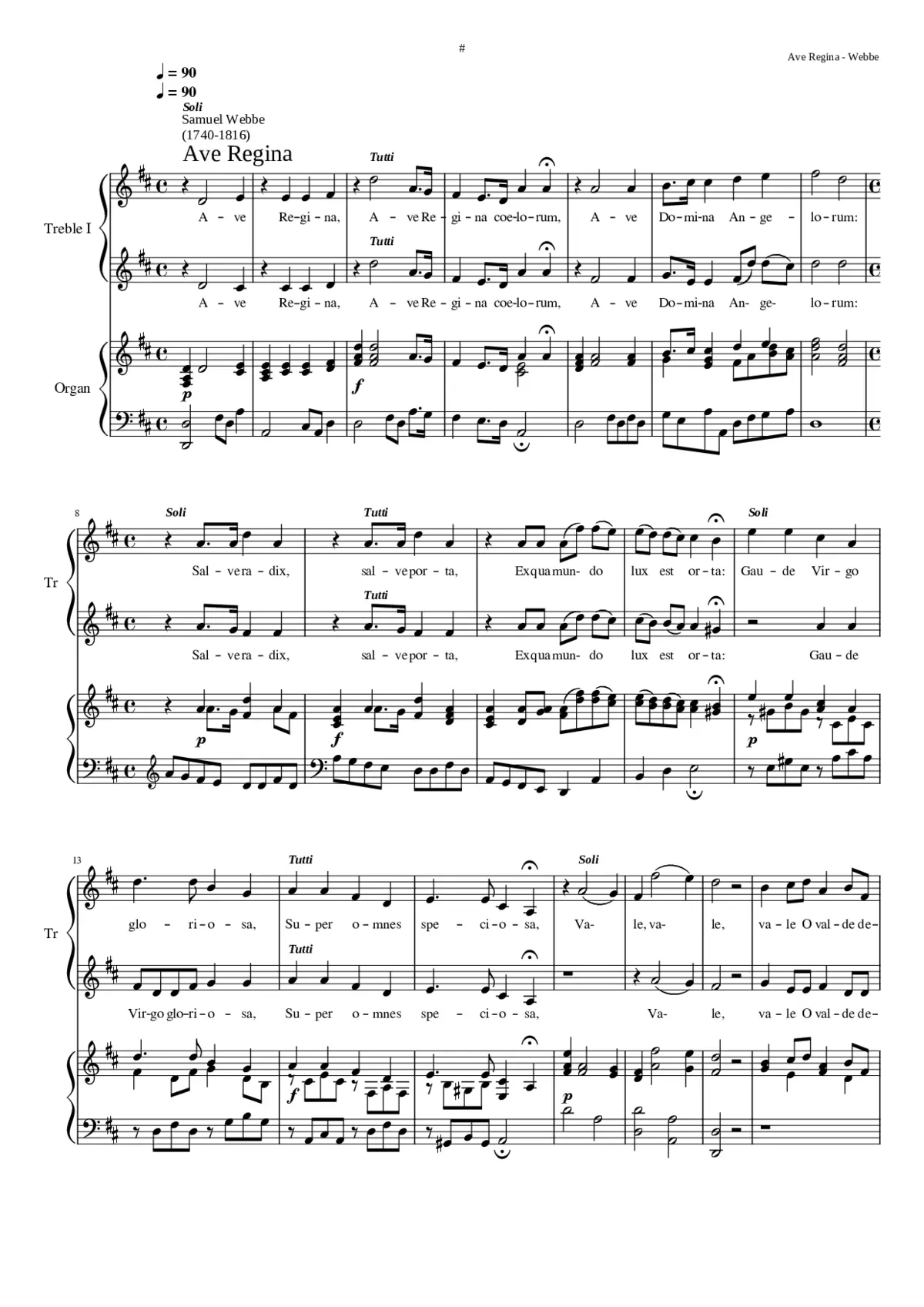 Ave Regina II - Page 1