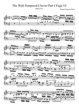 Prelude and Fugue in D minor BWV 851