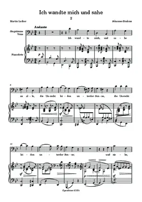 Ich wandte mich und sahe