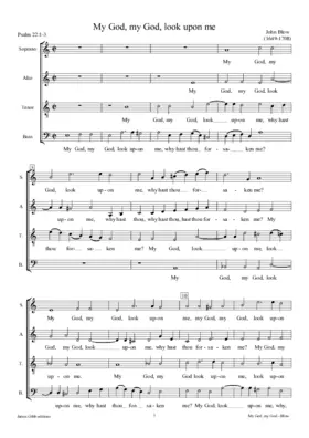 My God, my God, look upon me