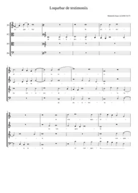 Loquebar de testimoniis