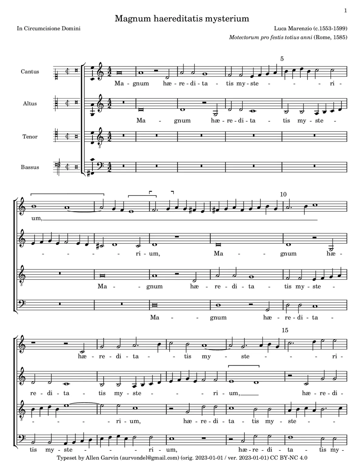 Magnum haereditatis - Page 1