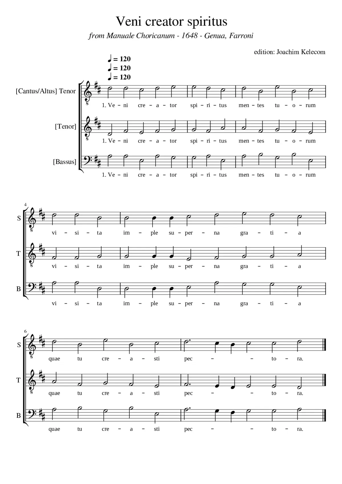 Veni Creator Spiritus - Page 1