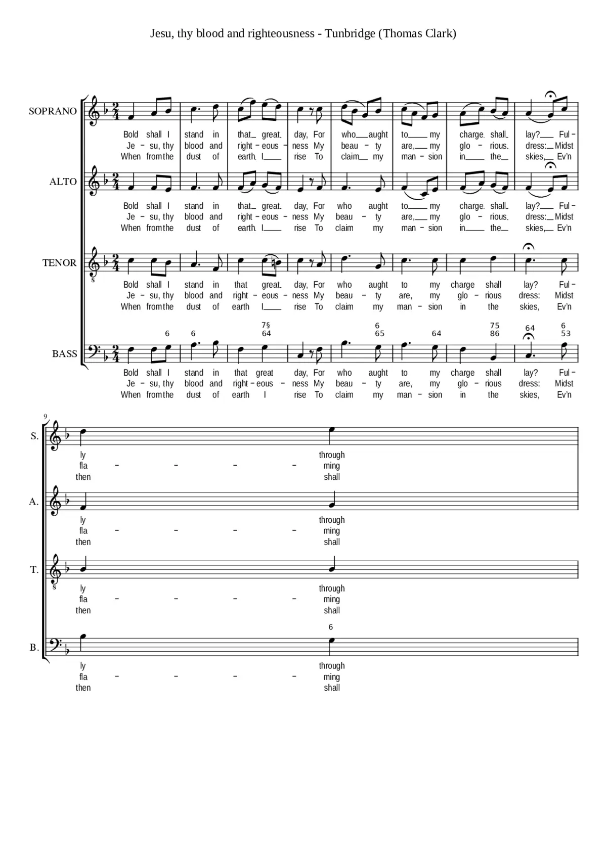 Jesu thy blood and righteousness - Page 1