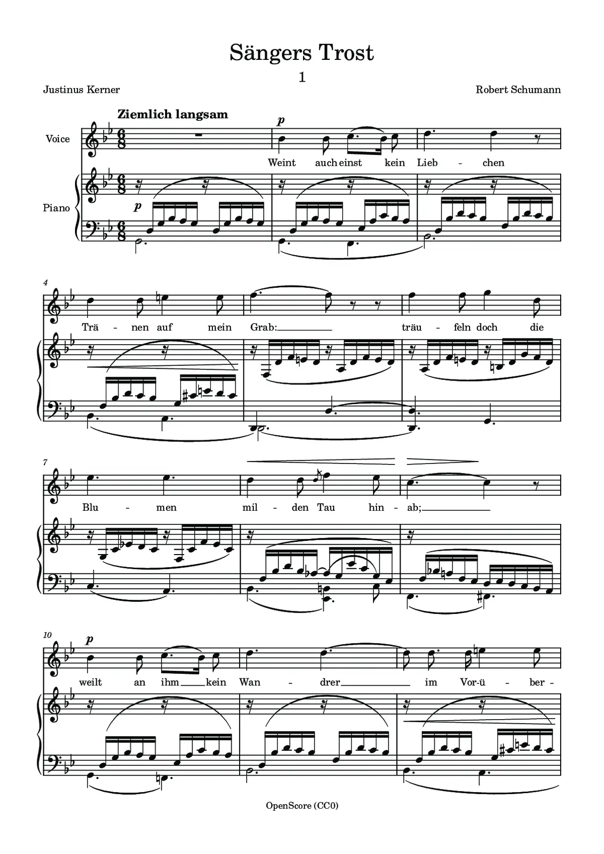 Sängers Trost - Page 1