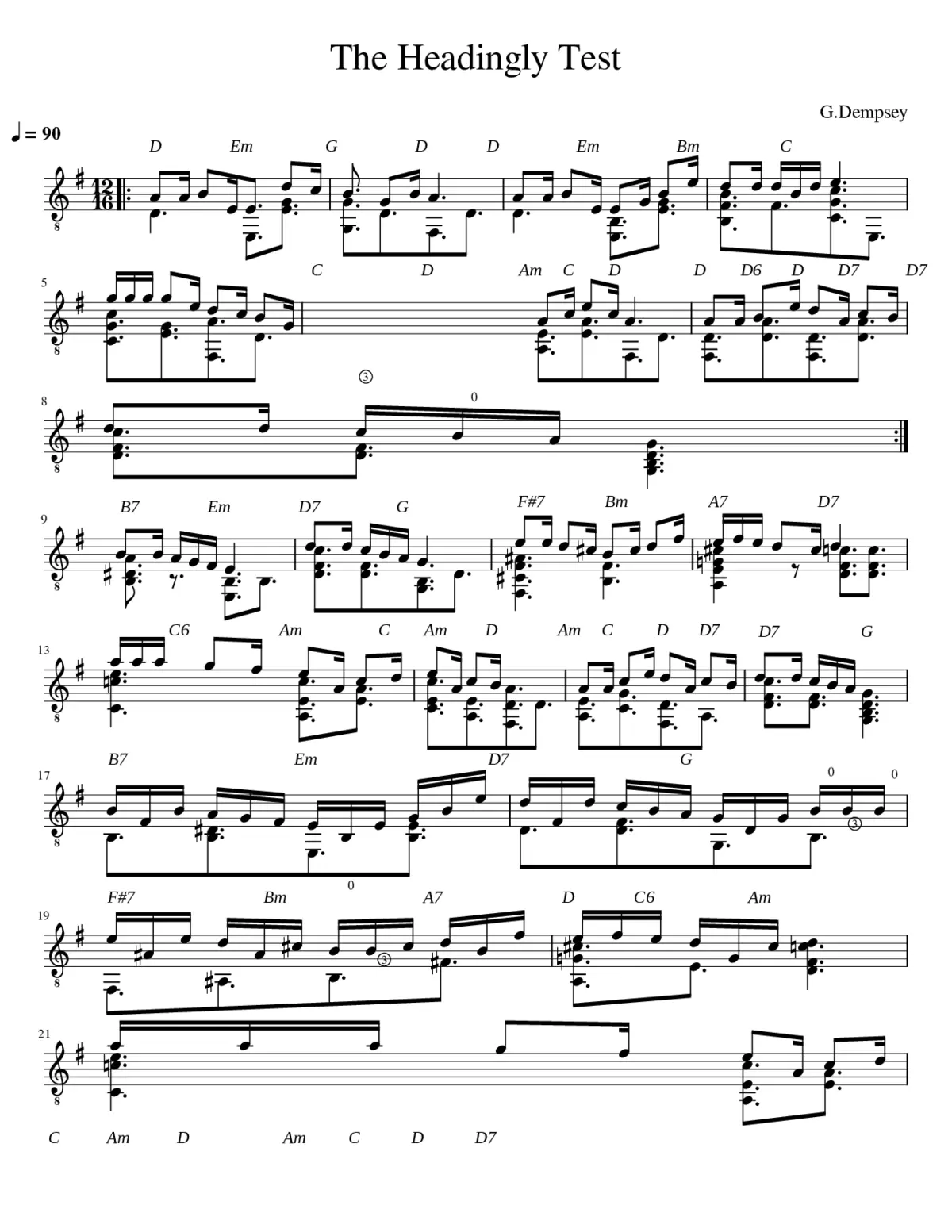 The Headingly Test - Page 1