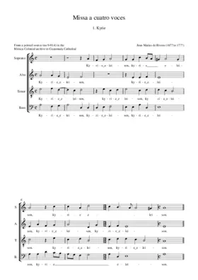 Missa a cuatro voces