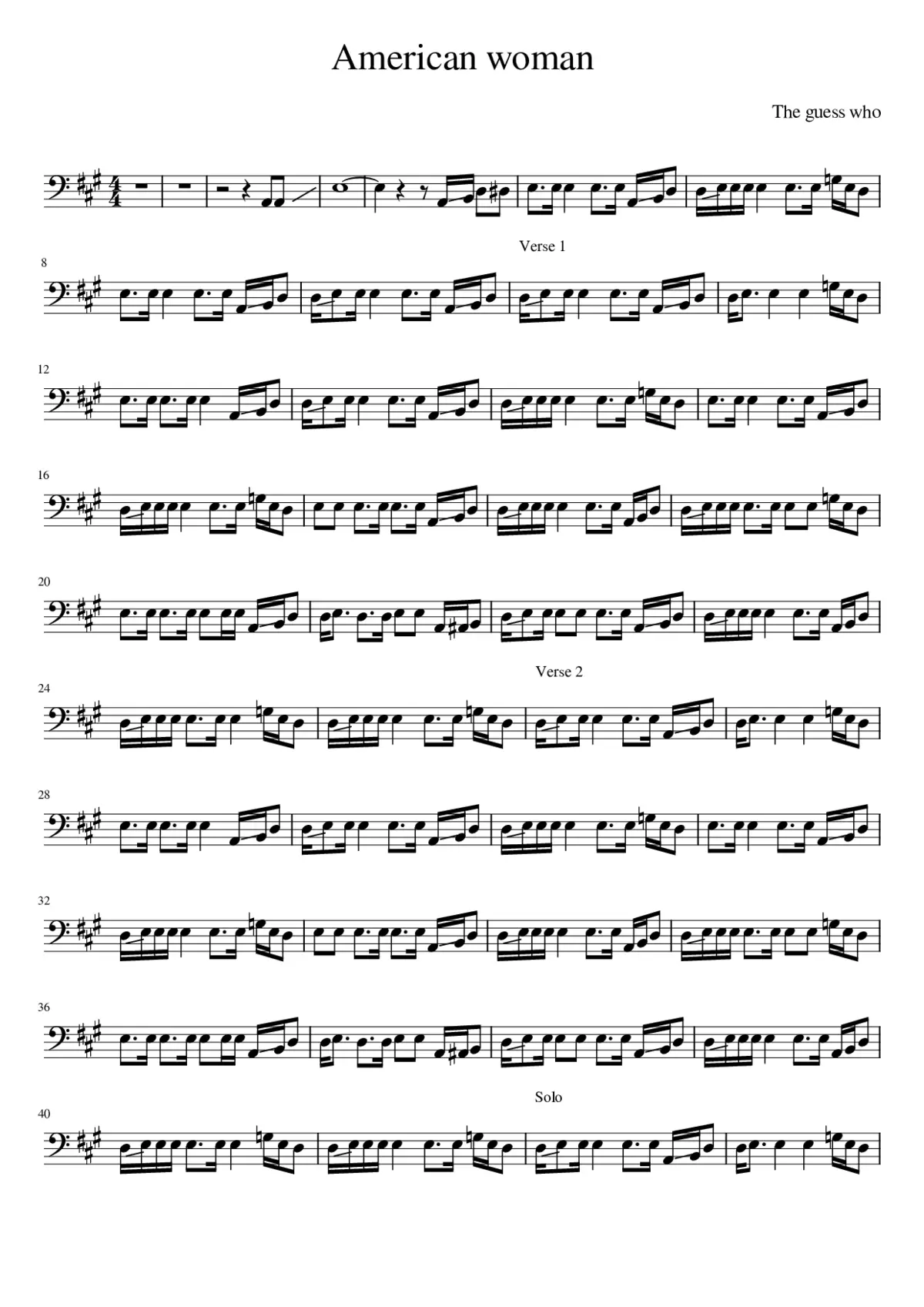 american woman - Page 1