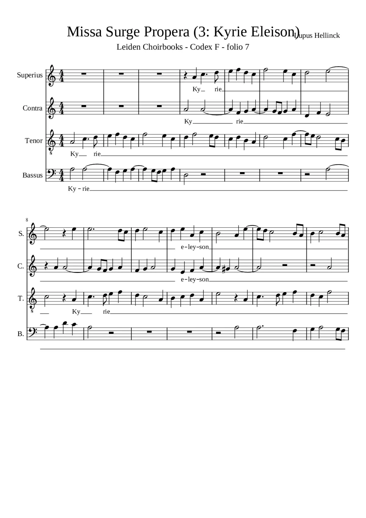 Missa Surge Propera - Page 1