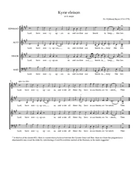 Kyrie eleison in A major