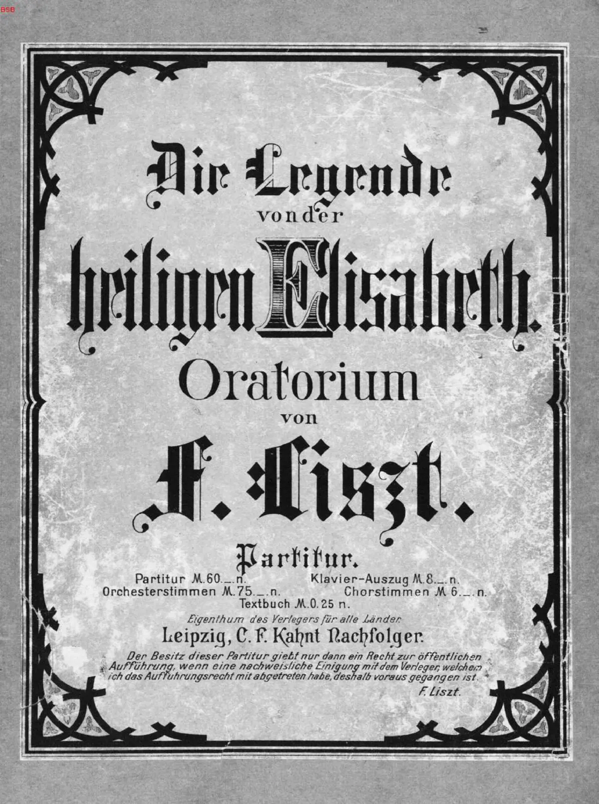 Die Legende von der Heiligen Elisabeth - Page 1