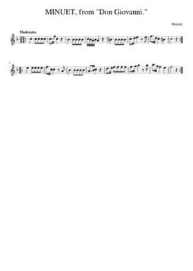 MINUET from Don Giovanni.
