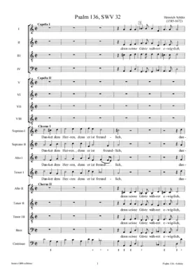 Danket dem Herren, denn er ist freundlich (Psalm 136), SWV 32