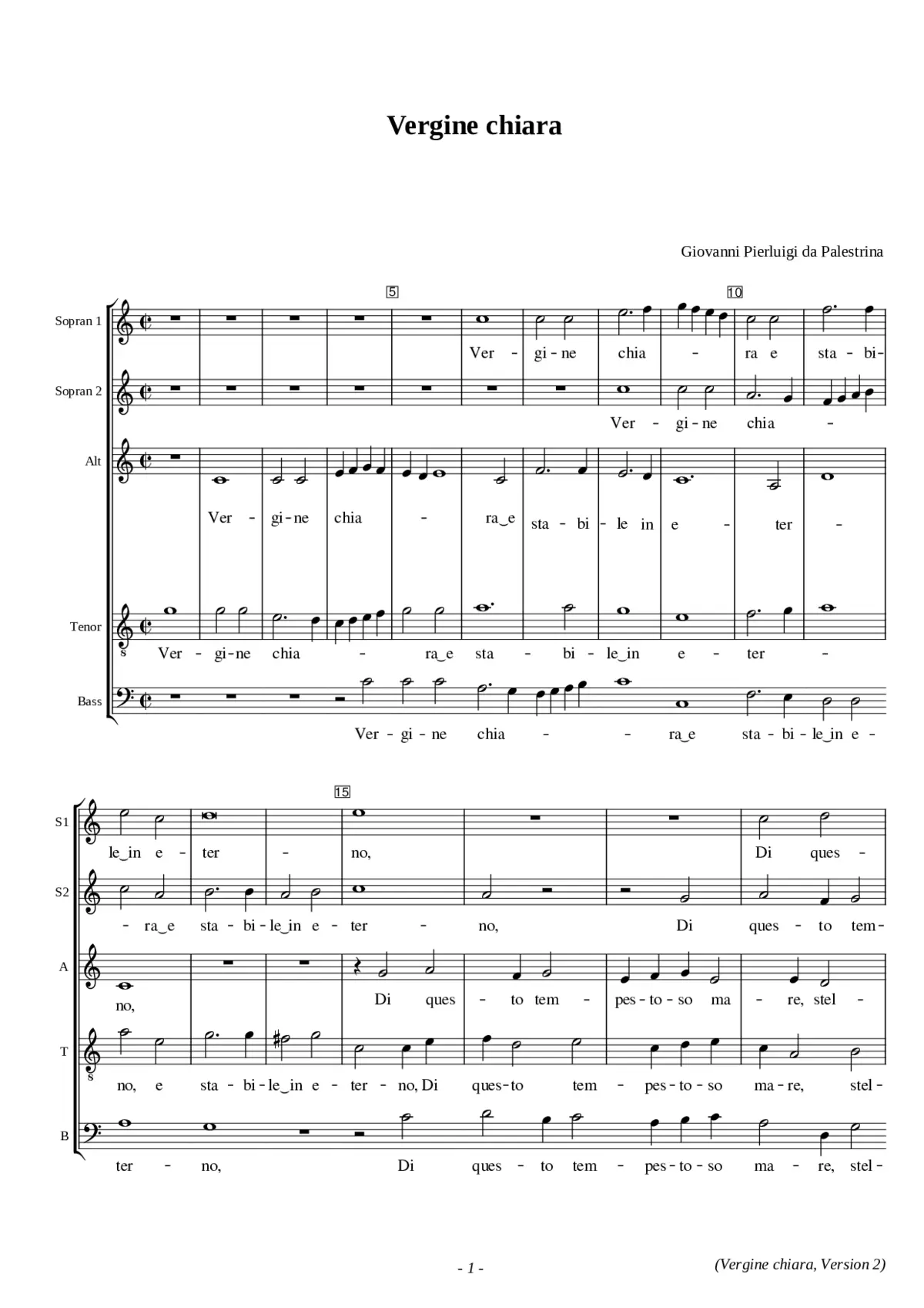 Vergine chiara - Page 1