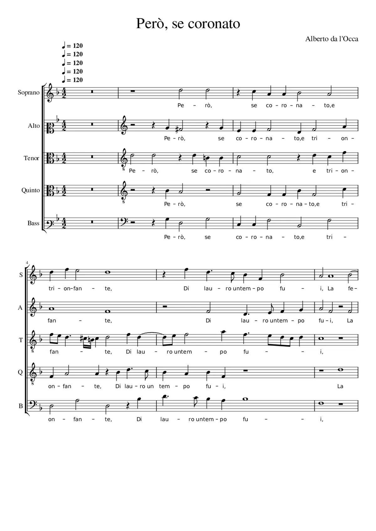 Però se coronato - Page 1
