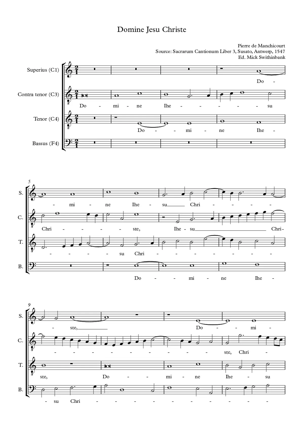 Domine Jesu Christe - Page 1