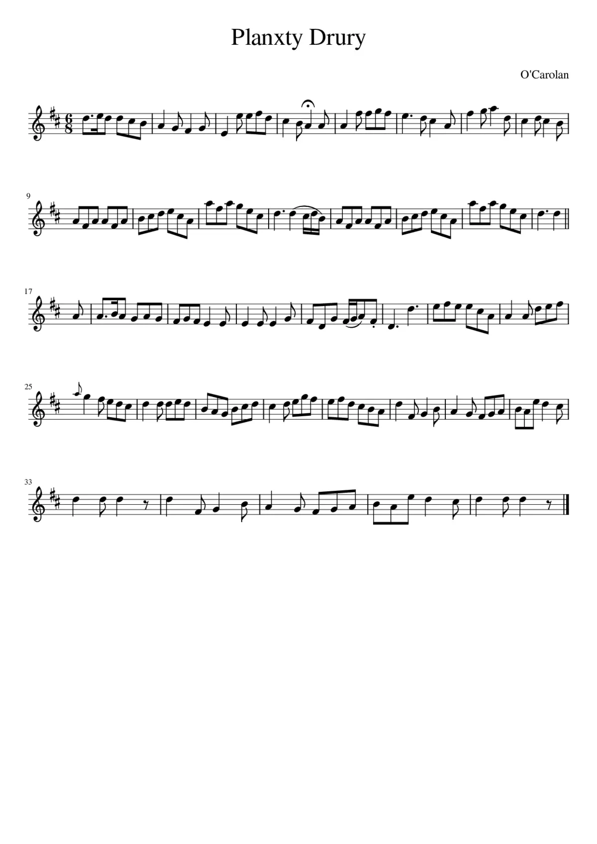 PLANXTY DRURY - Page 1
