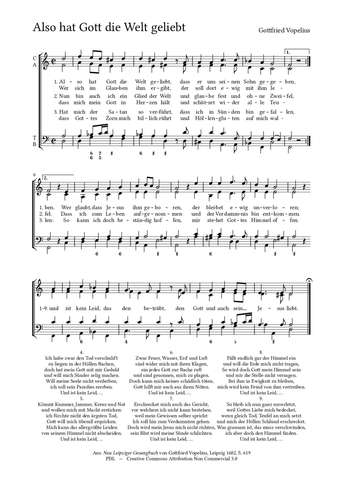 Also hat Gott die Welt geliebt - Page 1