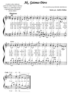 Ak, Gaismas Dievs (Andris Solims (harm.))