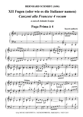 Canzoni alla Francese 4 vocum