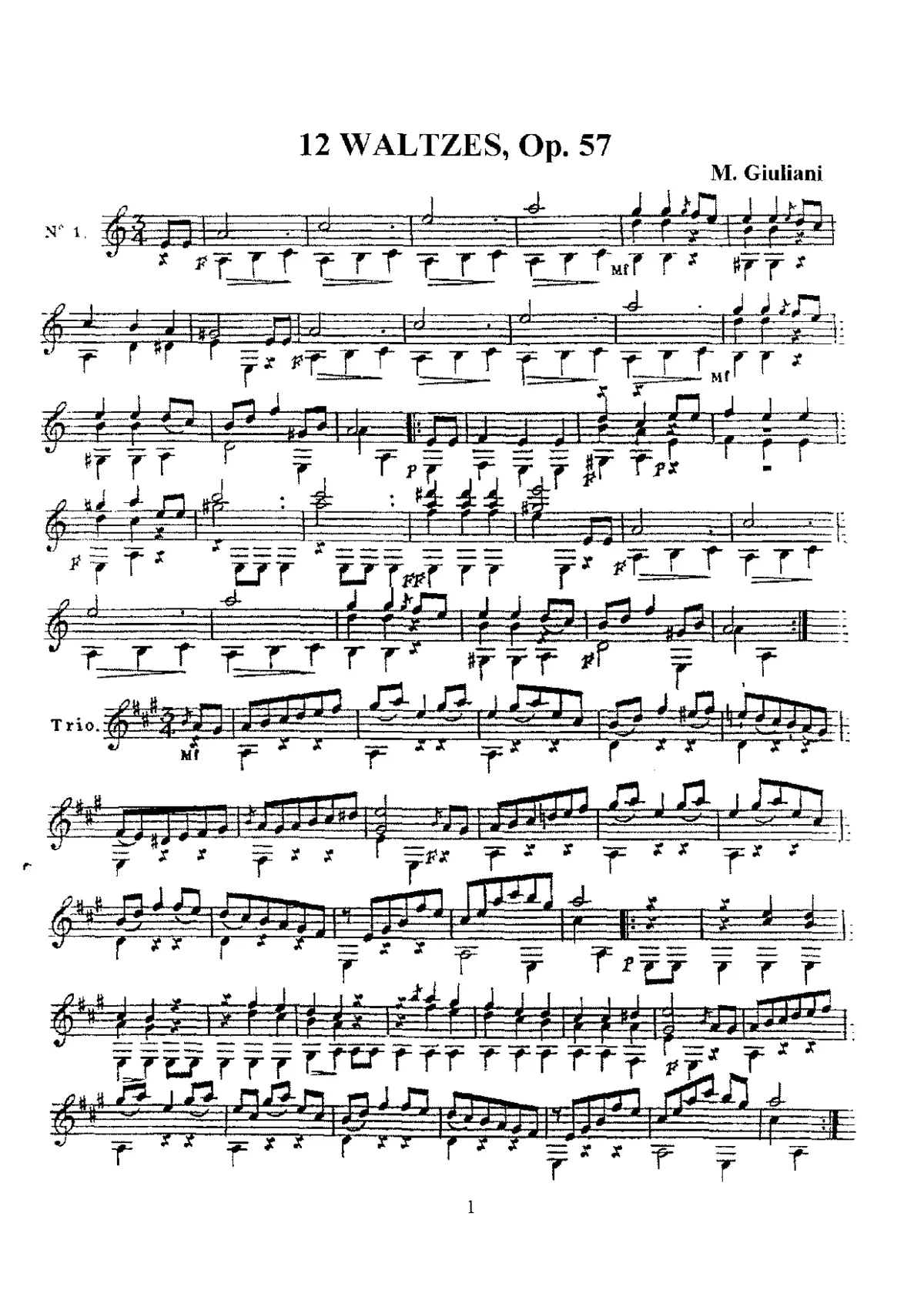 12 Waltzes - Page 1