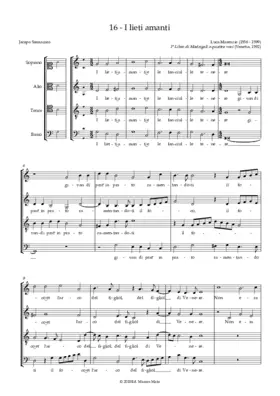 I lieti amanti e le fanciulle tenre givan di prat'in prato