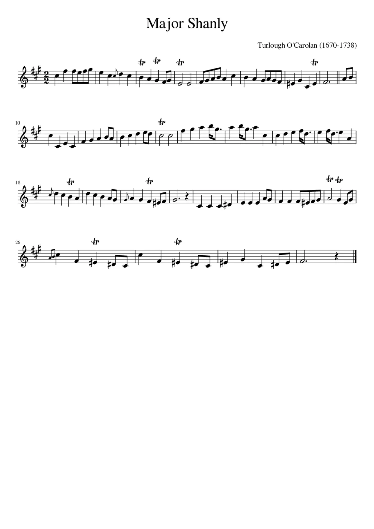 Major Shanly - Page 1