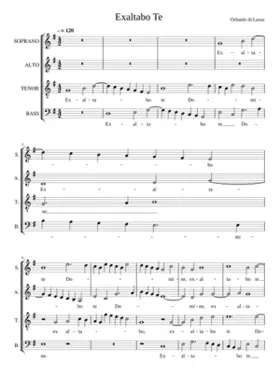 Exaltabo te (one of 3 settings)