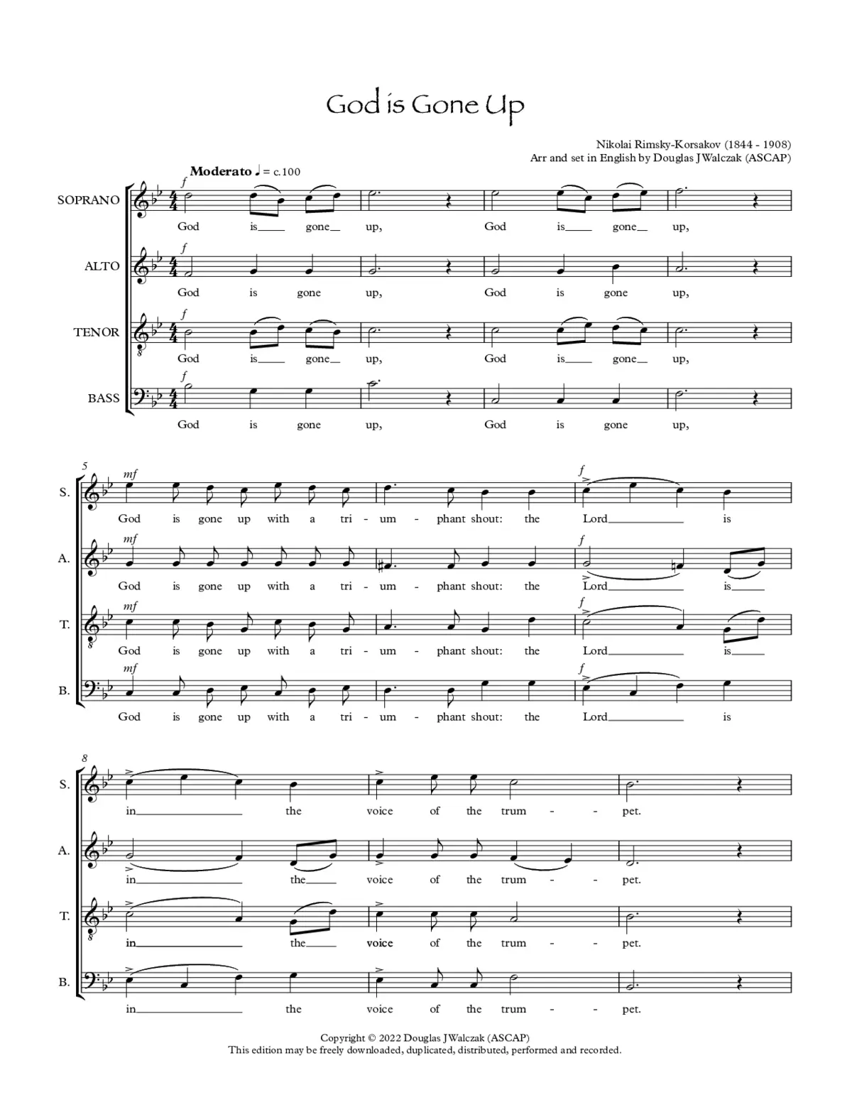 God is gone up in jubilation - Page 1