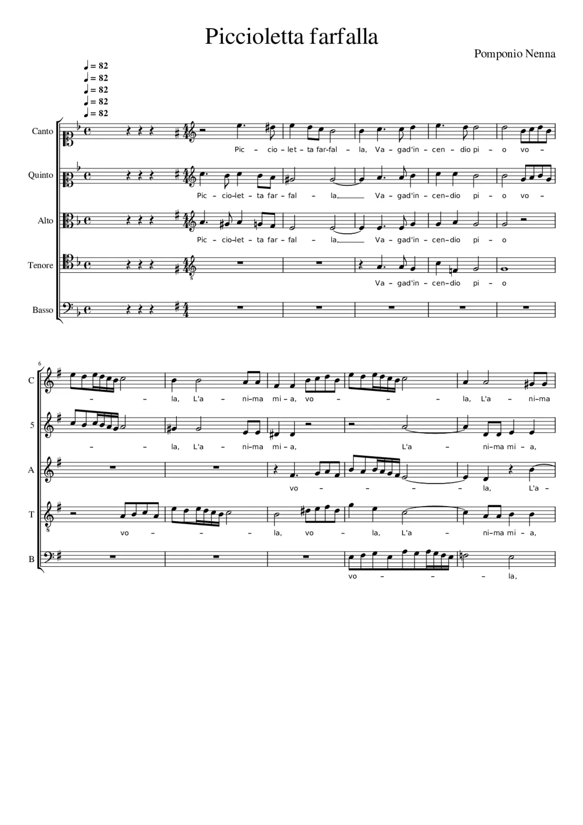 Piccioletta farfalla - Page 1