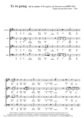 O Ewigkeit, du Donnerwort, BWV 60