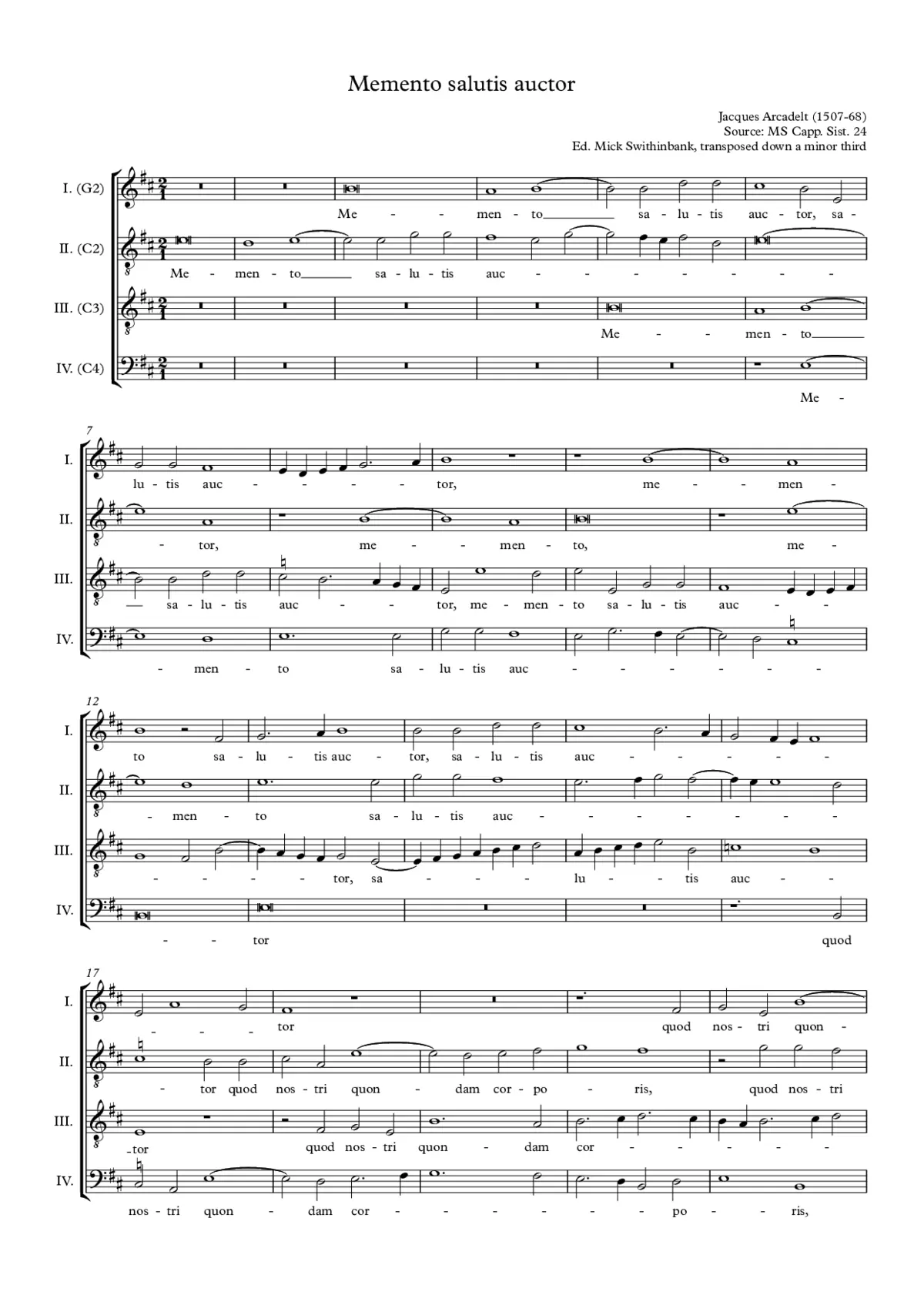 Memento salutis auctor - Page 1