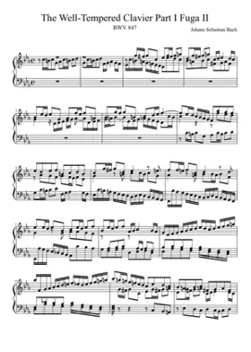 Prelude and Fugue in C minor BWV 847