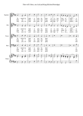 Thee will I bless my God and King