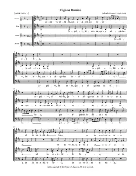 Cognovi Domine