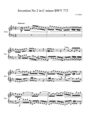 Invention in C minor BWV 773