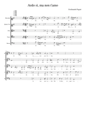 Ardo sì ma non t'amo