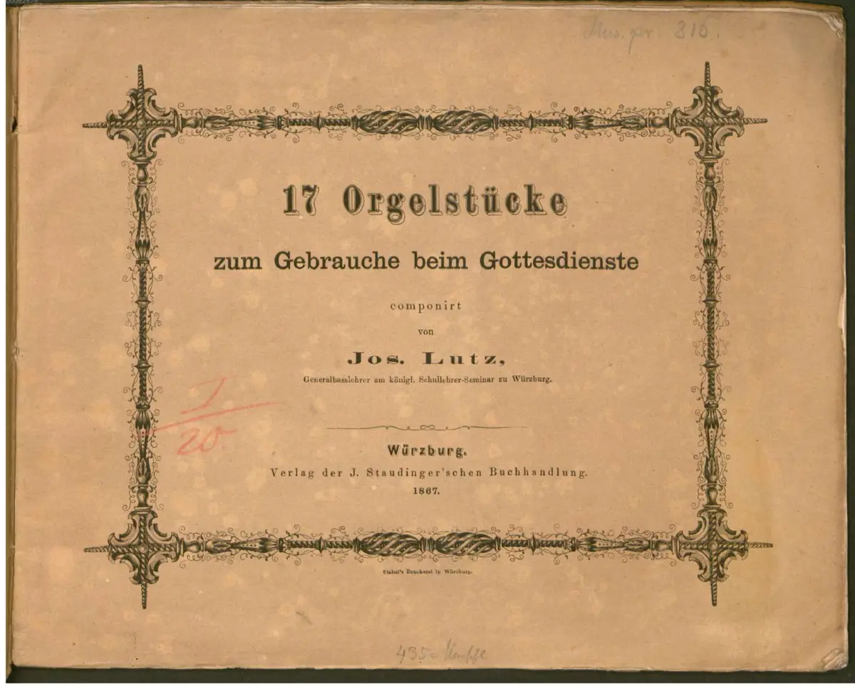 17 Orgelstücke - Page 1