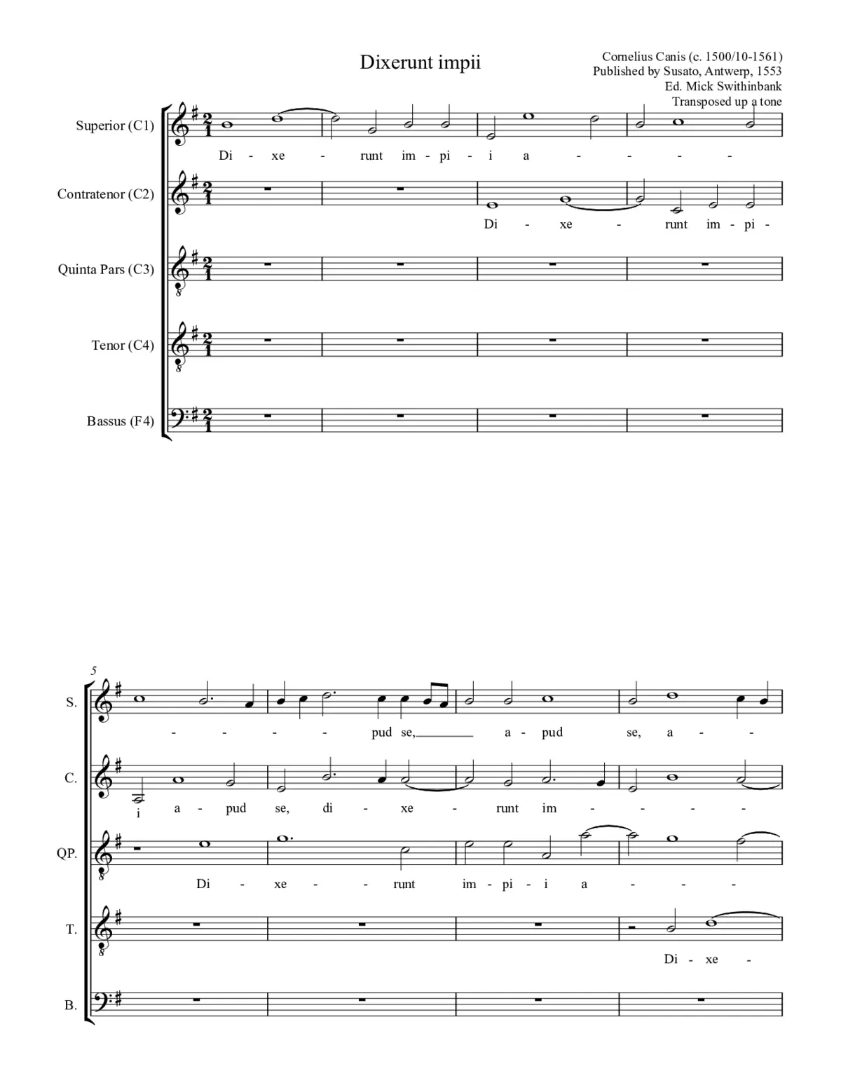Dixerunt impii - Page 1